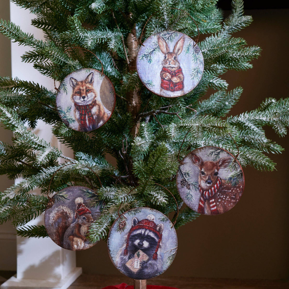 Winter Animal Ornament Set