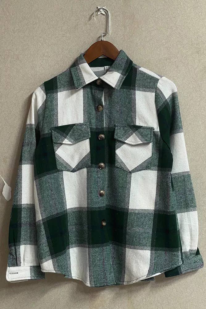 Plaid Flannel Shacket Jacket