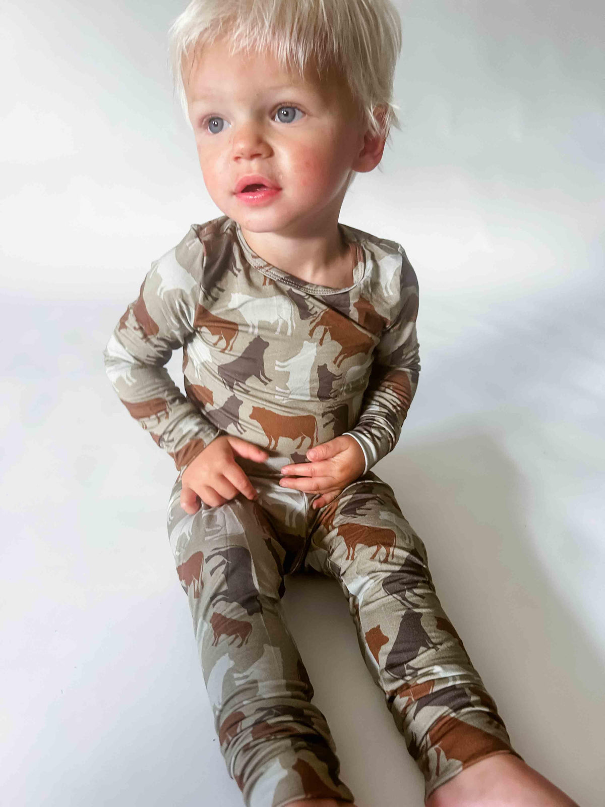 Cow Camo™ Toddler/Youth Bamboo Pajama Set