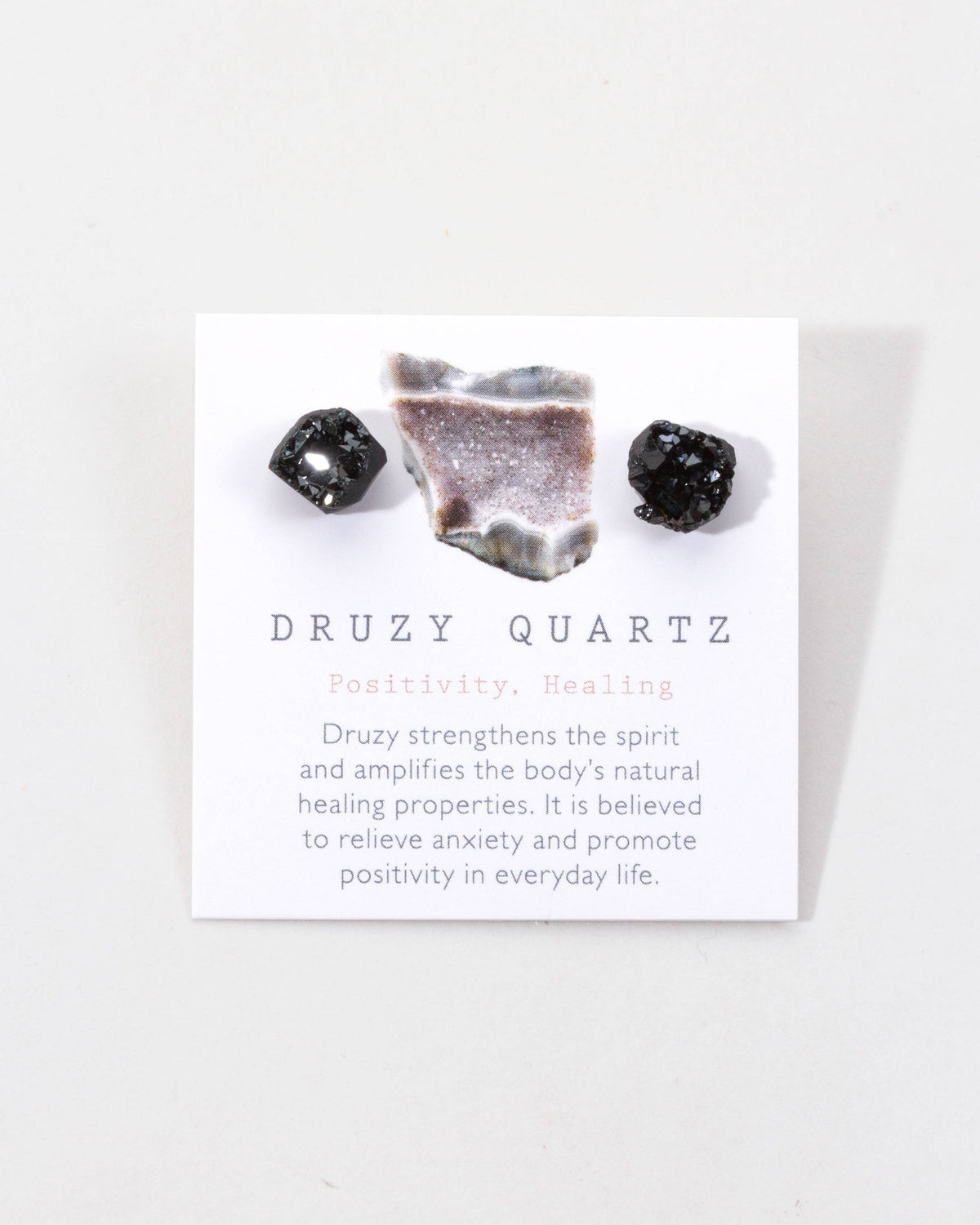 Stardust Druzy Studs- Black