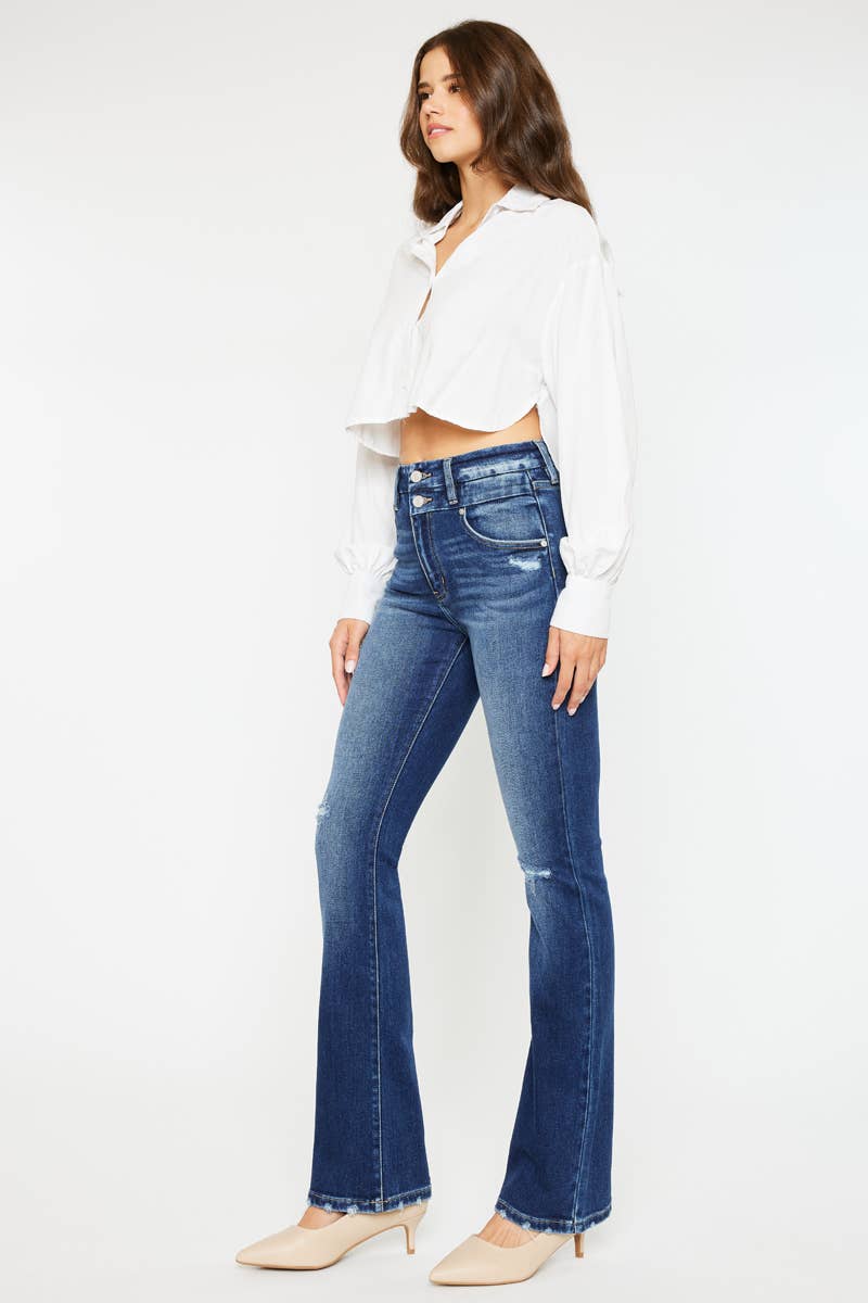 OPEN PACK HIGH RISE BOOTCUT JEANS Kan Can USA