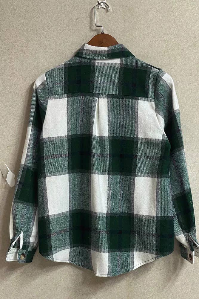 Plaid Flannel Shacket Jacket