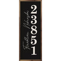 Zip City State Vertical Black
