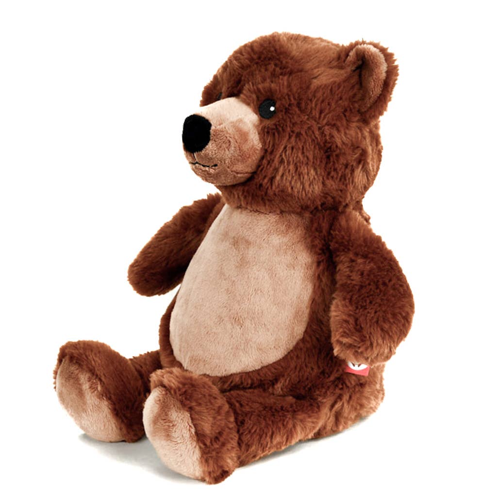 Grizzly Bear with removable stuffing pod