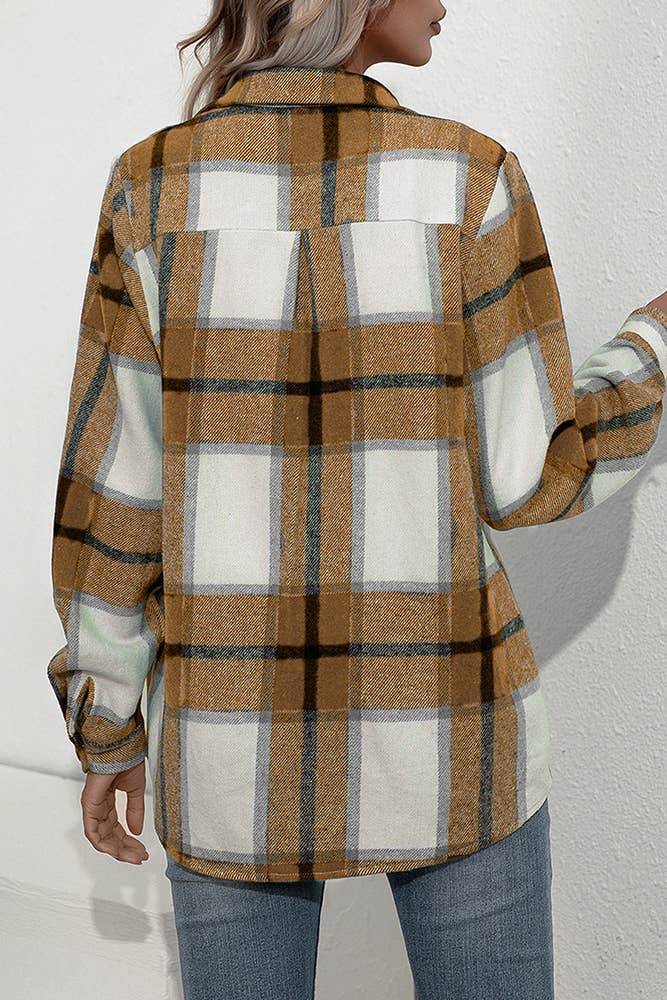 Plaid Flannel Shacket Jacket