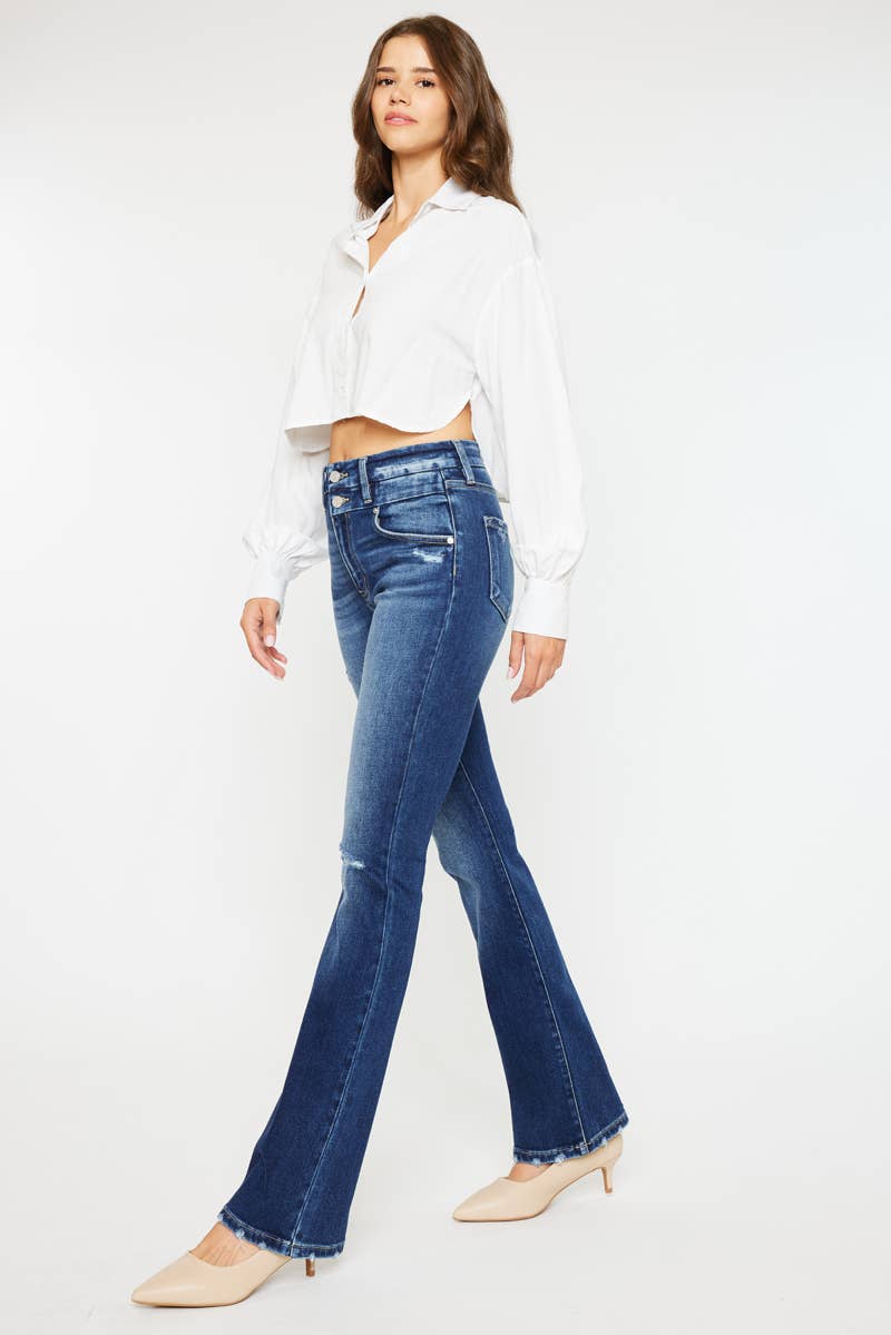 OPEN PACK HIGH RISE BOOTCUT JEANS Kan Can USA