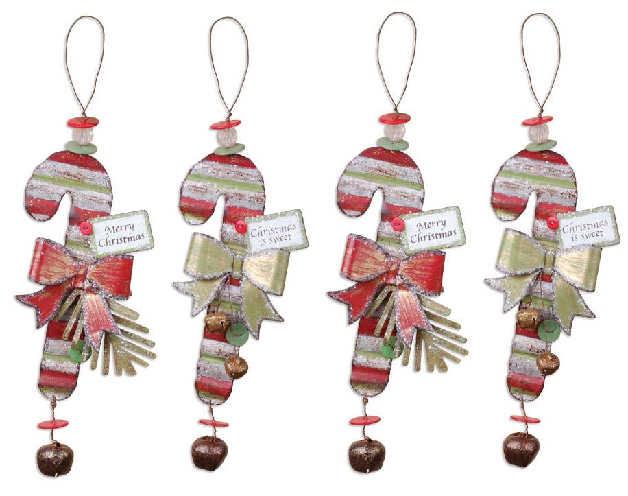 Candy Cane Ornament 2 Asst