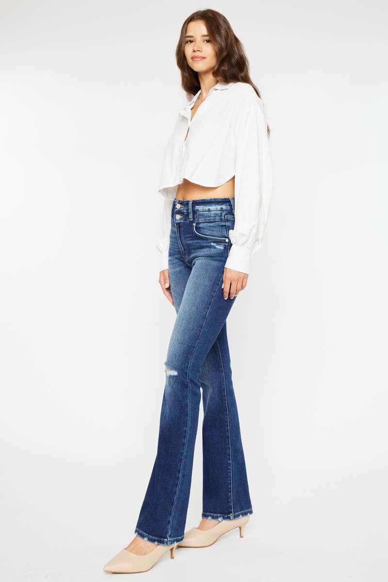 OPEN PACK HIGH RISE BOOTCUT JEANS Kan Can USA