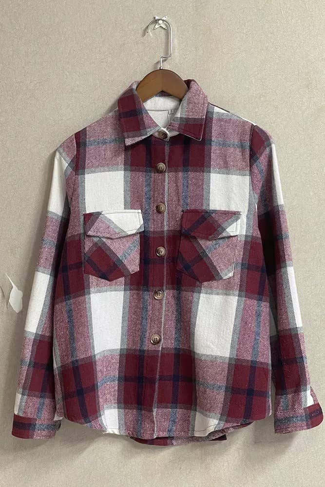 Plaid Flannel Shacket Jacket