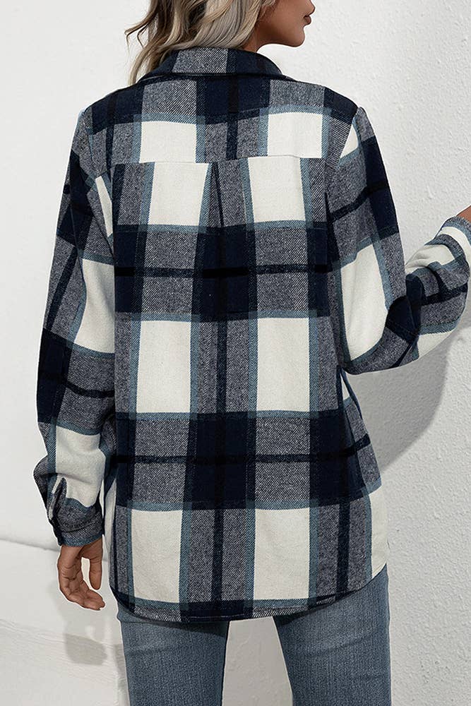 Plaid Flannel Shacket Jacket