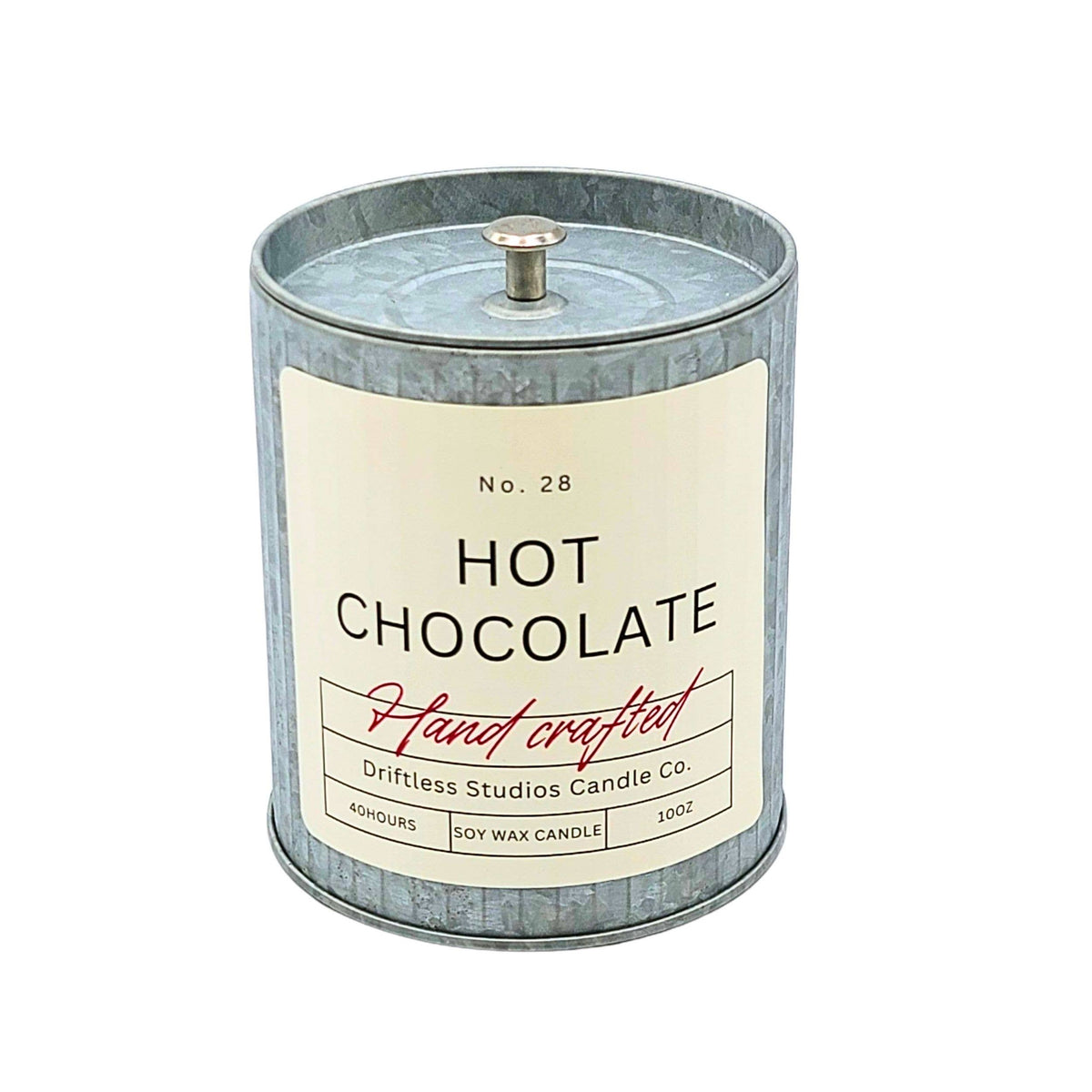 Hot Chocolate Tin Farmhouse Fall Candle - Holiday Candles