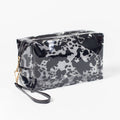 Western Cow Print Clear Cosmetic Bag - Small