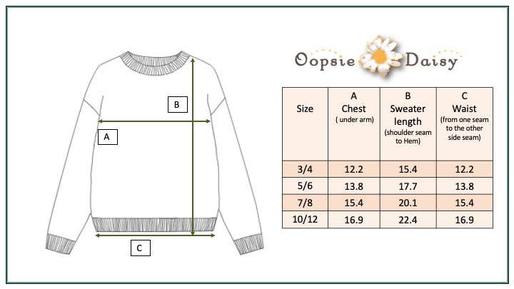 Kids Light Gray Flower Crew Neck Fall Winter Sweater