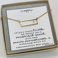 Real mustard seed necklace