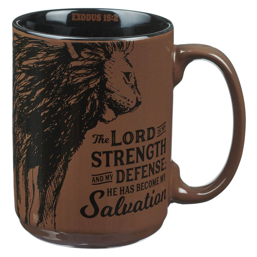 Mug Brown The Lord is my Strength Ex. 15:2