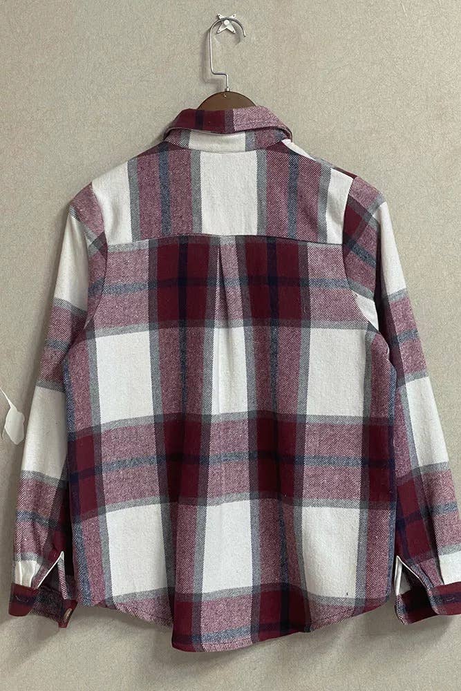 Plaid Flannel Shacket Jacket