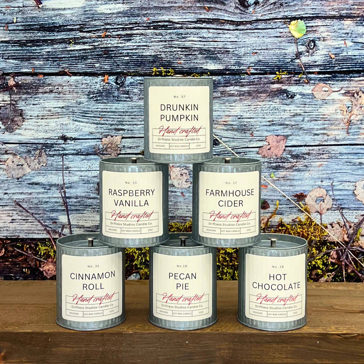 Hot Chocolate Tin Farmhouse Fall Candle - Holiday Candles