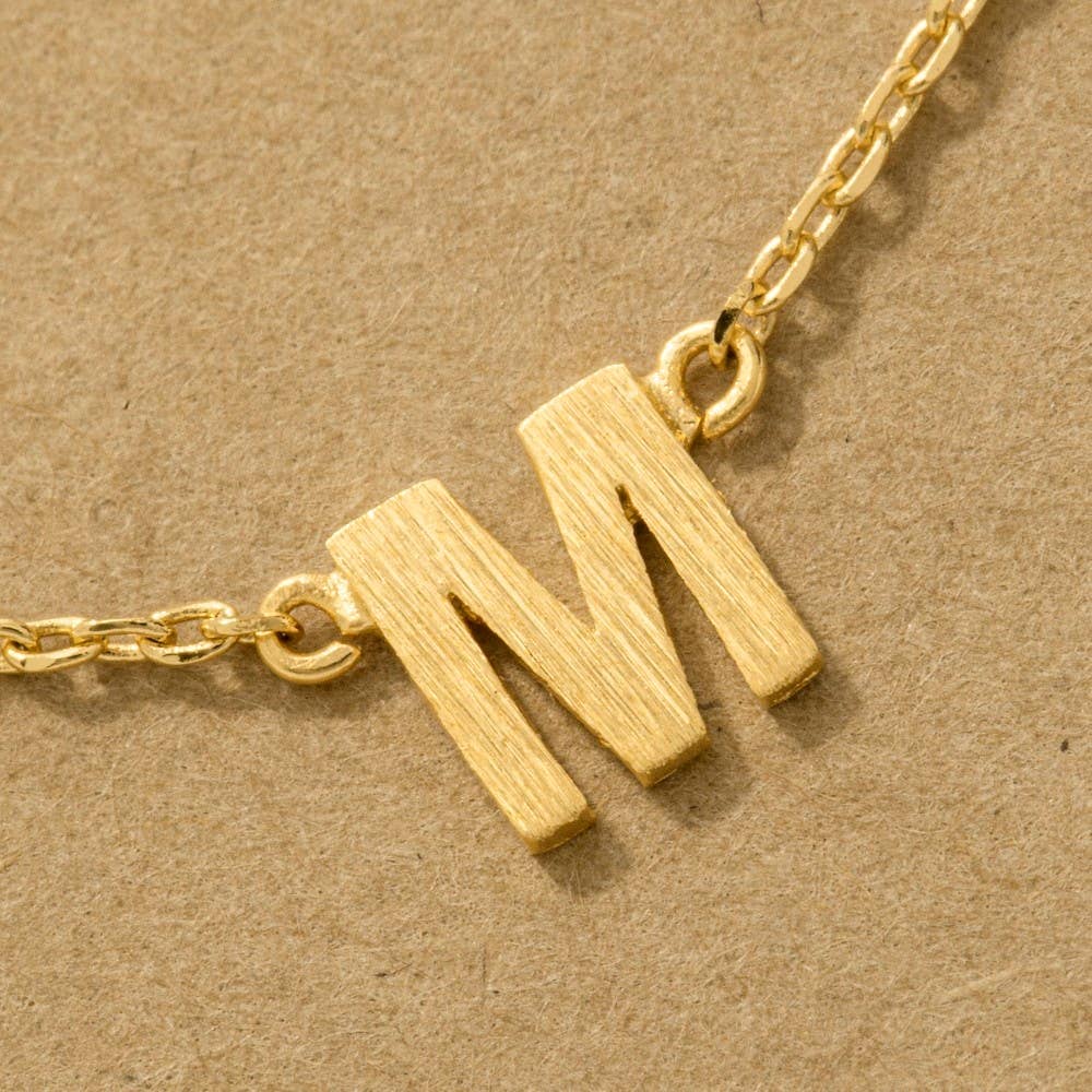 Gold Dipped Mama Station Charm Necklace