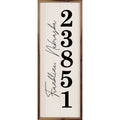 Zip City State Vertical White