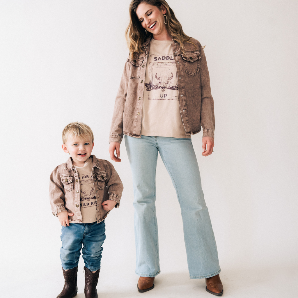 Brown Denim Jacket - Child