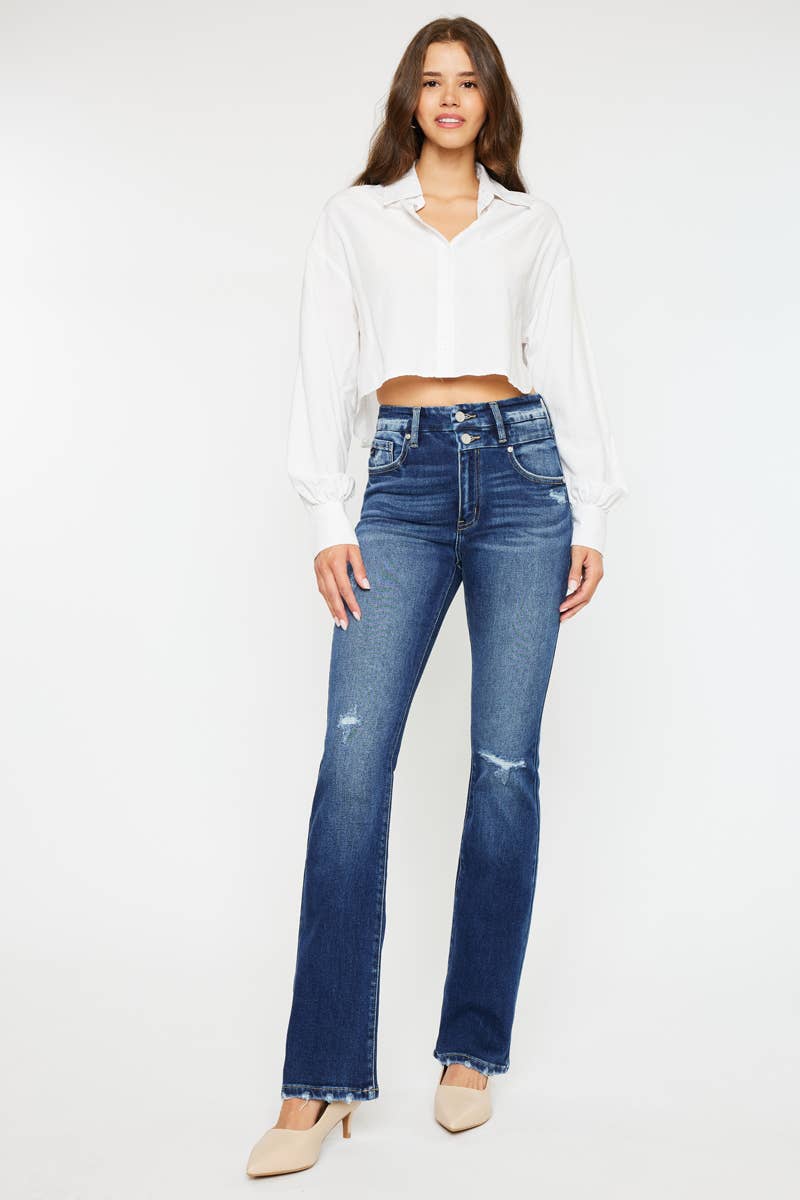 OPEN PACK HIGH RISE BOOTCUT JEANS Kan Can USA