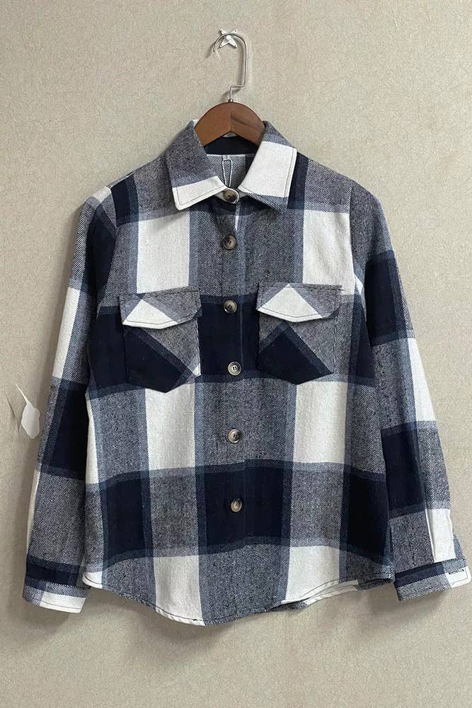 Plaid Flannel Shacket Jacket